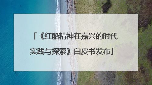 《红船精神在嘉兴的时代实践与探索》白皮书发布