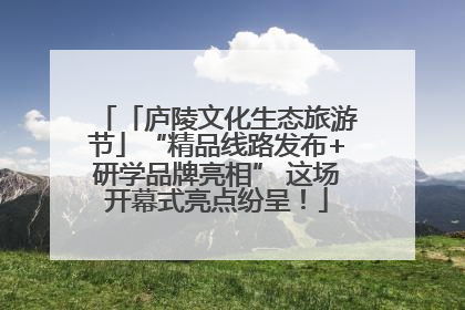 「庐陵文化生态旅游节」“精品线路发布+研学品牌亮相” 这场开幕式亮点纷呈！