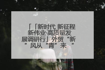 「新时代 新征程 新伟业·高质量发展调研行」外贸“新”风从“青”来 “双向奔赴”启新程
