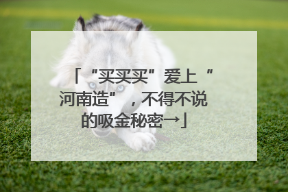“买买买”爱上“河南造”，不得不说的吸金秘密→