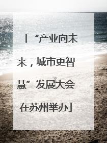 “产业向未来，城市更智慧”发展大会在苏州举办