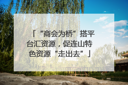 “商会为桥”搭平台汇资源，促连山特色资源“走出去”