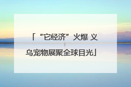 “它经济”火爆 义乌宠物展聚全球目光