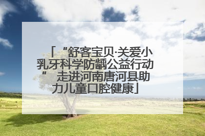 “舒客宝贝·关爱小乳牙科学防龋公益行动” 走进河南唐河县助力儿童口腔健康