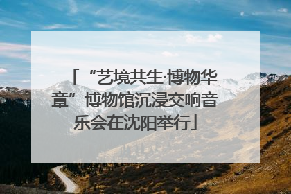 “艺境共生·博物华章”博物馆沉浸交响音乐会在沈阳举行