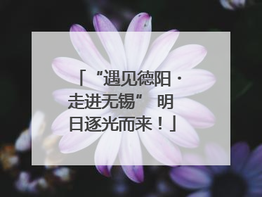 “遇见德阳・走进无锡” 明日逐光而来！
