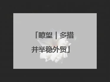 瞭望｜多措并举稳外贸