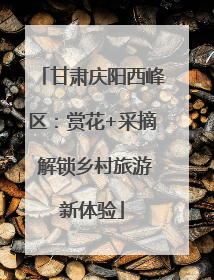 甘肃庆阳西峰区：赏花+采摘 解锁乡村旅游新体验