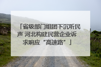 省级部门组团下沉听民声 河北构建民营企业诉求响应“高速路”