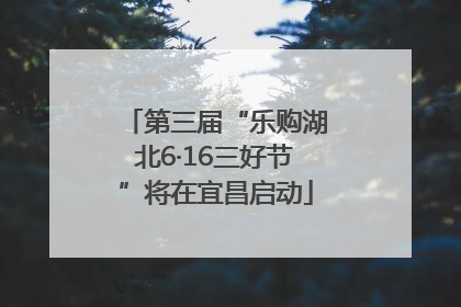 第三届“乐购湖北6·16三好节”将在宜昌启动