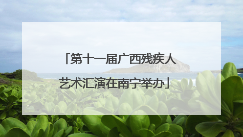 第十一届广西残疾人艺术汇演在南宁举办