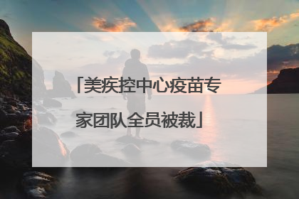 美疾控中心疫苗专家团队全员被裁