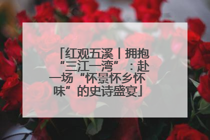 红观五溪丨拥抱“三江一湾”：赴一场“怀景怀乡怀味”的史诗盛宴