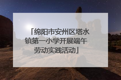 绵阳市安州区塔水镇第一小学开展端午劳动实践活动