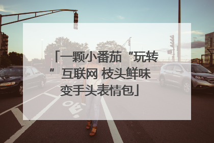 一颗小番茄“玩转”互联网 枝头鲜味变手头表情包