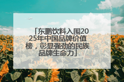 东鹏饮料入围2025年中国品牌价值榜，彰显强劲的民族品牌生命力