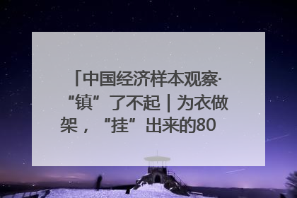 中国经济样本观察·“镇”了不起｜为衣做架，“挂”出来的80亿元“衣架产业”