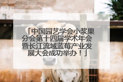 中国园艺学会小浆果分会第十四届学术年会暨长江流域蓝莓产业发展大会成功举办！