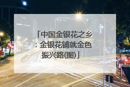 中国金银花之乡：金银花铺就金色振兴路(图)