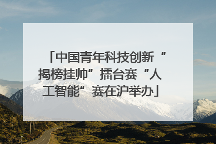 中国青年科技创新“揭榜挂帅”擂台赛“人工智能”赛在沪举办