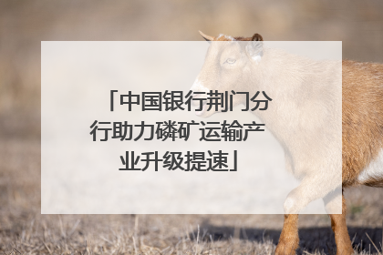 中国银行荆门分行助力磷矿运输产业升级提速
