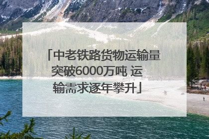 中老铁路货物运输量突破6000万吨 运输需求逐年攀升