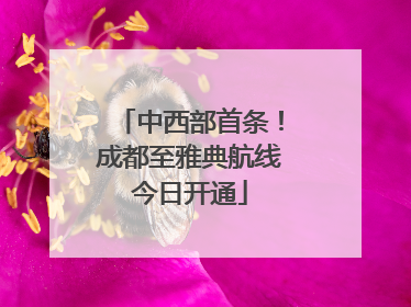 中西部首条！成都至雅典航线今日开通