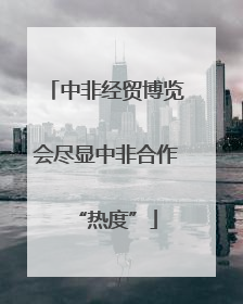 中非经贸博览会尽显中非合作“热度”