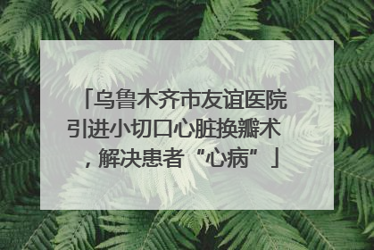 乌鲁木齐市友谊医院引进小切口心脏换瓣术，解决患者“心病”