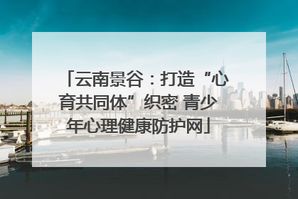 云南景谷：打造“心育共同体”织密 青少年心理健康防护网