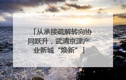 从承接疏解转向协同跃升，武清京津产业新城“焕新”