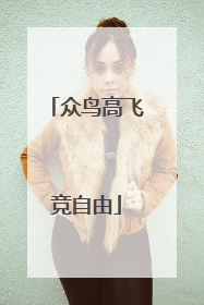 众鸟高飞竞自由