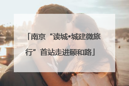 南京“读城•城建微旅行”首站走进颐和路