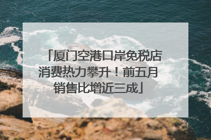 厦门空港口岸免税店消费热力攀升！前五月销售比增近三成