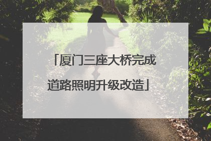 厦门三座大桥完成道路照明升级改造