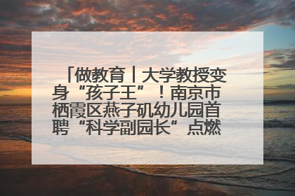 做教育︱大学教授变身“孩子王”！南京市栖霞区燕子矶幼儿园首聘“科学副园长”点燃萌娃科学梦