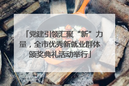 党建引领汇聚“新”力量，全市优秀新就业群体颁奖典礼活动举行