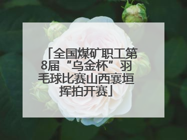 全国煤矿职工第8届“乌金杯”羽毛球比赛山西襄垣挥拍开赛