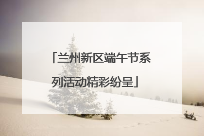 兰州新区端午节系列活动精彩纷呈