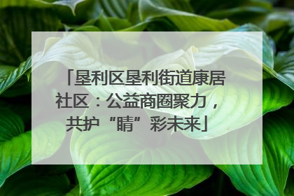 垦利区垦利街道康居社区：公益商圈聚力，共护“睛”彩未来