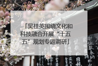吴桂英围绕文化和科技融合开展“十五五”规划专题调研