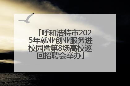 呼和浩特市2025年就业创业服务进校园暨第8场高校巡回招聘会举办