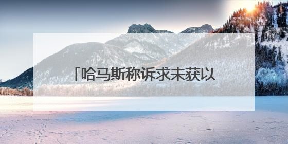 哈马斯称诉求未获以方回应 对美方加沙停火提案感到失望