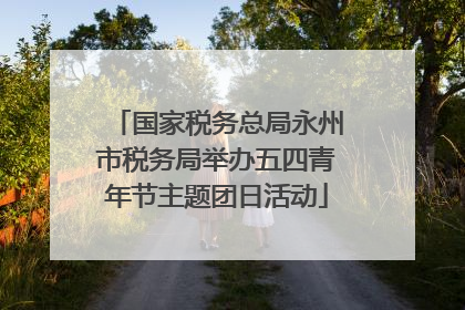 国家税务总局永州市税务局举办五四青年节主题团日活动
