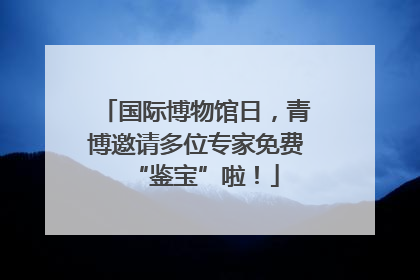 国际博物馆日，青博邀请多位专家免费“鉴宝”啦！