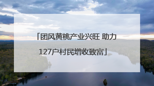团风黄桃产业兴旺 助力127户村民增收致富