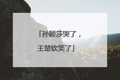 孙颖莎哭了，王楚钦笑了