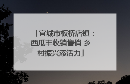 宜城市板桥店镇：西瓜丰收销售俏 乡村振兴添活力