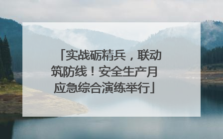 实战砺精兵，联动筑防线！安全生产月应急综合演练举行