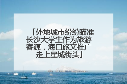 外地城市纷纷瞄准长沙大学生作为旅游客源，海口旅文推广走上星城街头